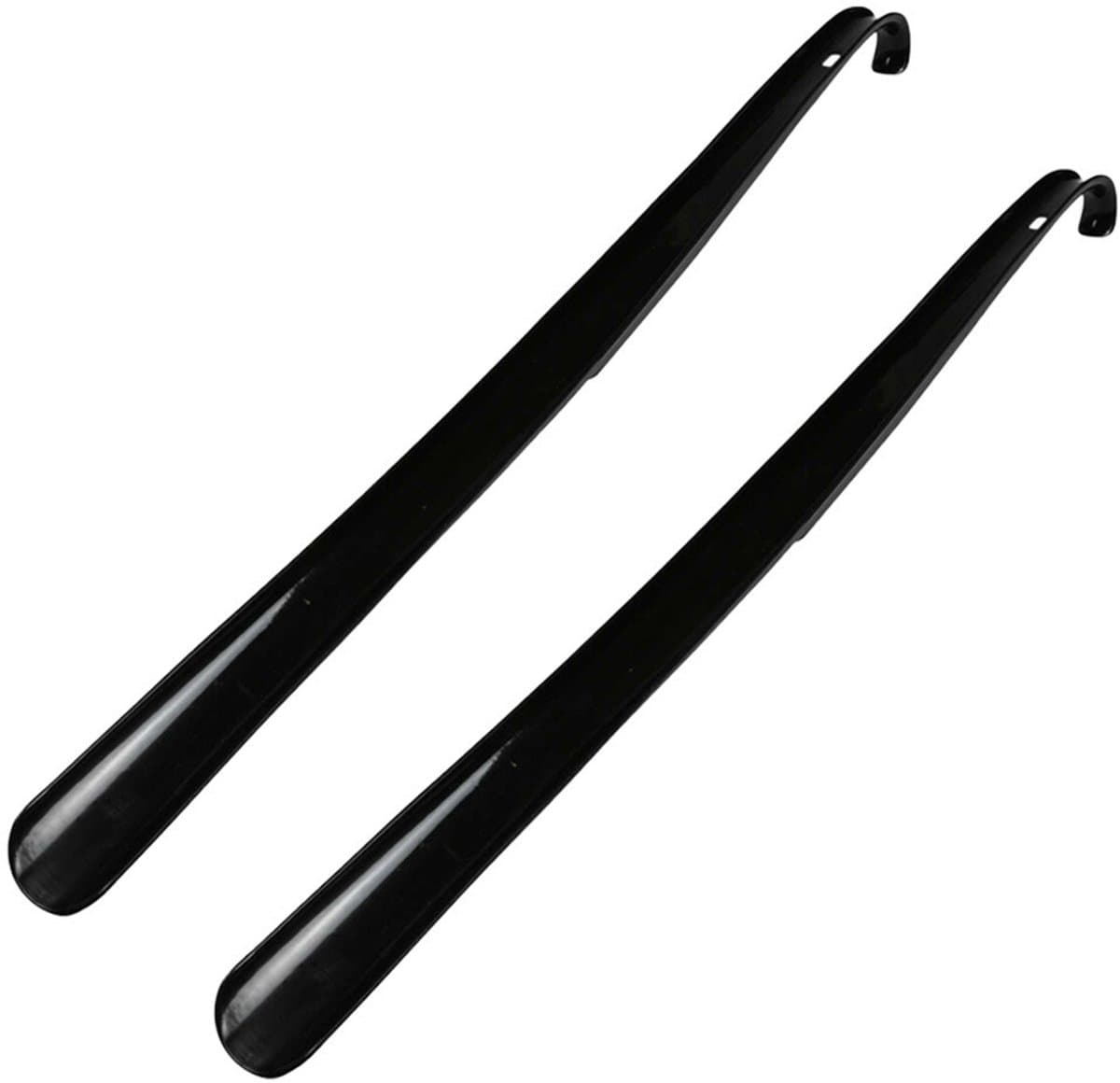 Benson Care Schoenlepel - 2x - extra lang - kunststof - ergonomisch - zwart - 60 cm - schoen instaphulp (EAN: 8721131383252)