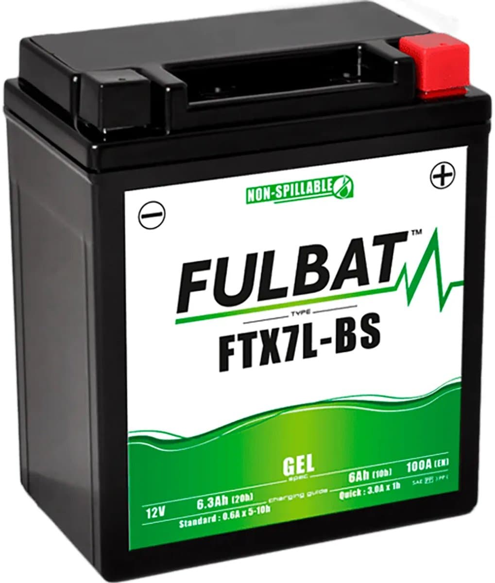 Fulbat Accu Fulbat YTX7L-BS Gel 12V 6Ah onderhoudsvrij (o.a Vespa Sprint, Piaggio Zip iGet) (EAN: 3564095509208)