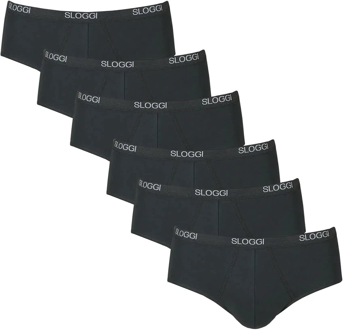 Sloggi 6-pak Basic Midi heren slips - Multipack - Voordeelverpakking - Aanbieding - Wit / L (EAN: 8785362758258)