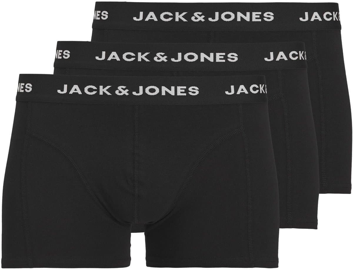 JACK&JONES ADDITIONALS JACANTHONY TRUNKS 3 PACK BLACK Heren Onderbroek - Maat M (EAN: 5714507739060)