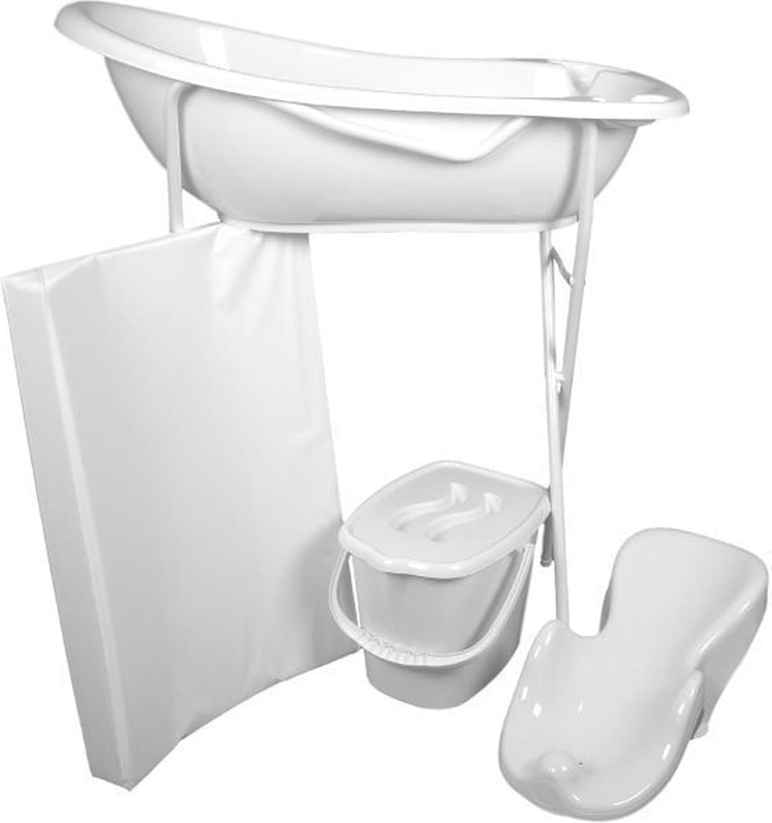 MamaLoes Wit Badset Incl. Witte Badstandaard (EAN: 8719425381831)