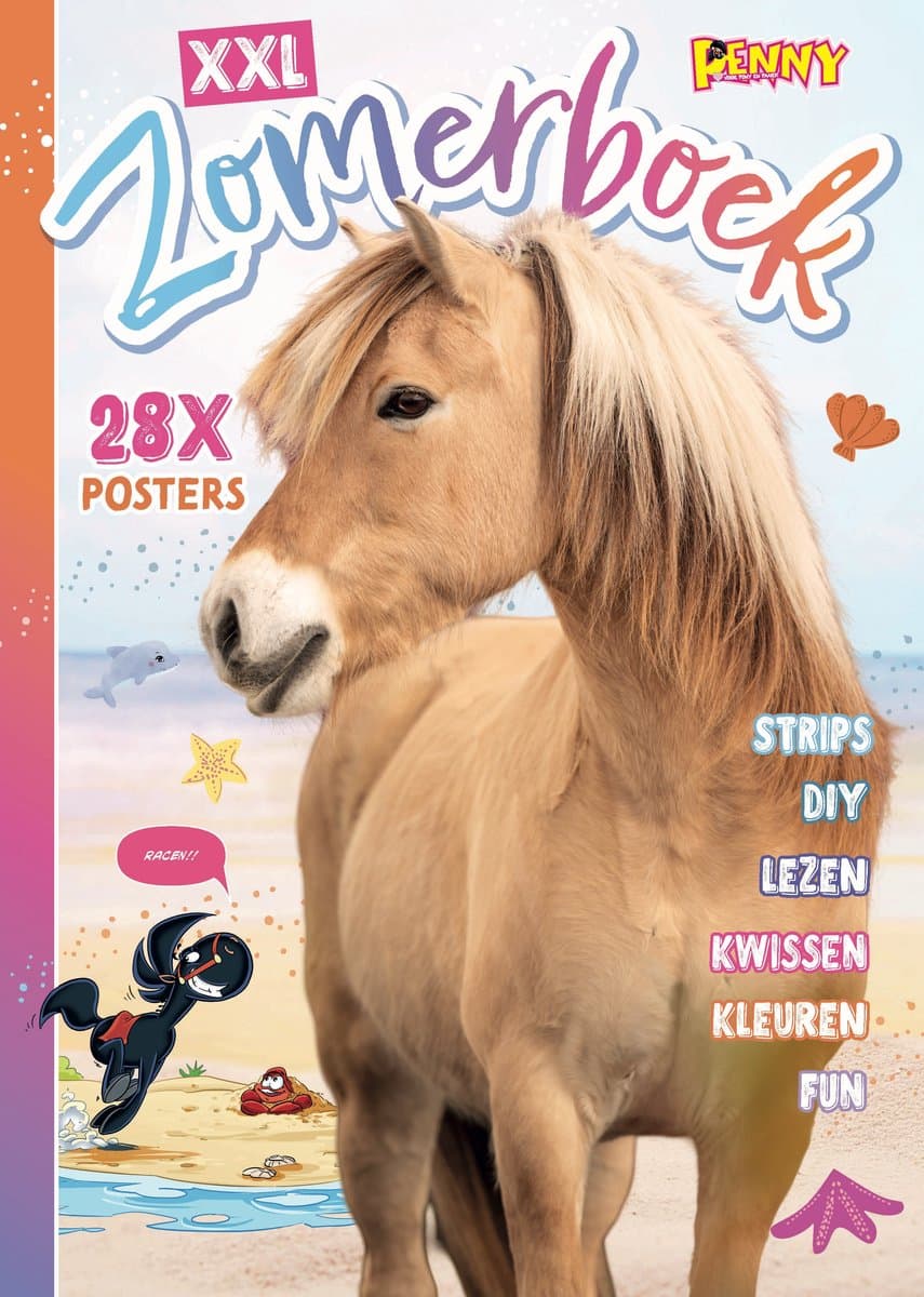 Penny Zomerboek XXL 2025 - Vakantieboek - Zomerboek - Doeboek - Vakantie - Paarden Spullen - Paardencadeaus - Creatief - Paarden - Paard - DIY - Tekenen - Posters - Strips - Puzzels - Puzzel - kleurboek - Tekenboek - Pony - Veulen (EAN: 8710865931...