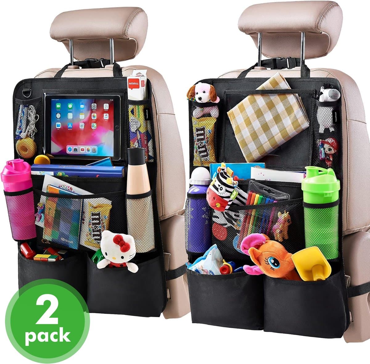 Travelhawk Auto Organizer - Autostoel Organizer voor Kinderen - Met iPadhouder - Zwart (EAN: 8720634574716)