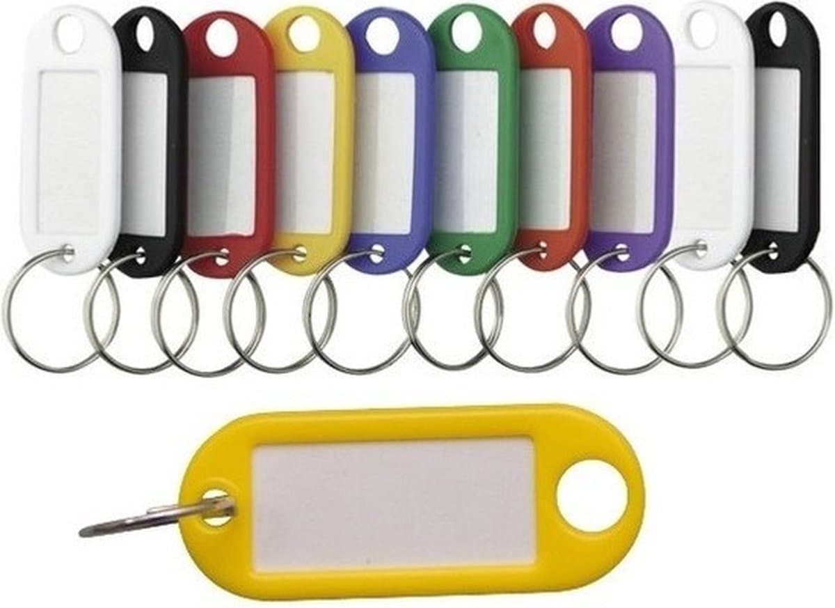 Benson Sleutellabels - gekleurd - 20x stuks - sleutelhangers - labels (EAN: 8720147540284)