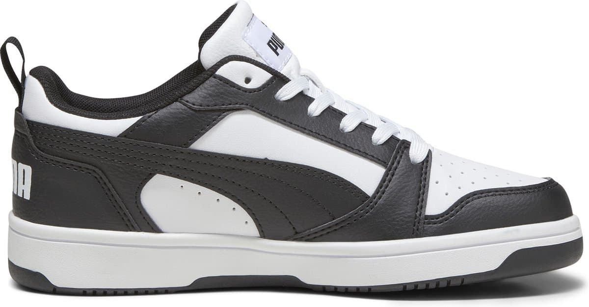 PUMA Puma Rebound V6 Lo Jr Unisex Sneakers - PUMA White-PUMA Black (EAN: 4065454932020)