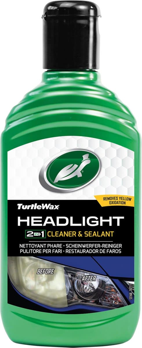 Turtle Wax Headlight Cleaner & Sealant – Herstelt doffe koplampen – Verbetert lichtopbrengst – Beschermt tegen vergeling - 300ml (EAN: 5010322531682): Hoe werkt het product