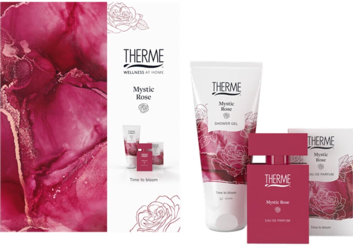 THERME Mystic Rose Perfume Gift Set - geschenkset - Eau de Parfum 30 ml+Shower Gel 200 ml (EAN: 8714319243332): Wat is dit setje eigenlijk