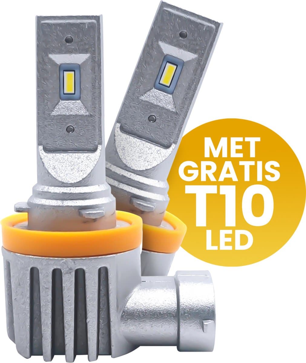XEOD H8 / H9 / H11 Perfect Fit LED lampen met E-Keur – Auto Verlichting Lamp – Dimlicht, Grootlicht of Mistlicht - 2 stuks – 12V (EAN: 8720618430922)