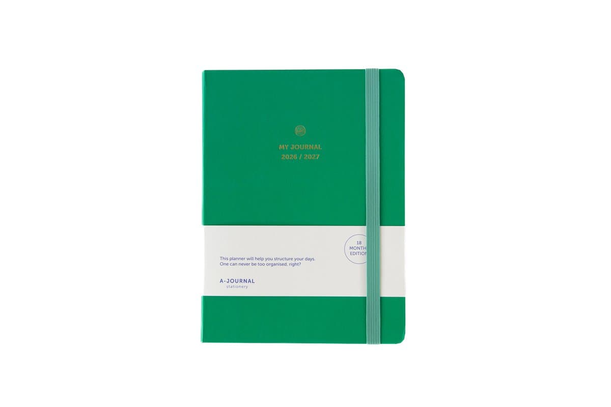 My Journal 18 Maanden Agenda 2026-2027 Emerald Green (EAN: 8721154632382): 📅 Hoe ik de agenda ontdekte