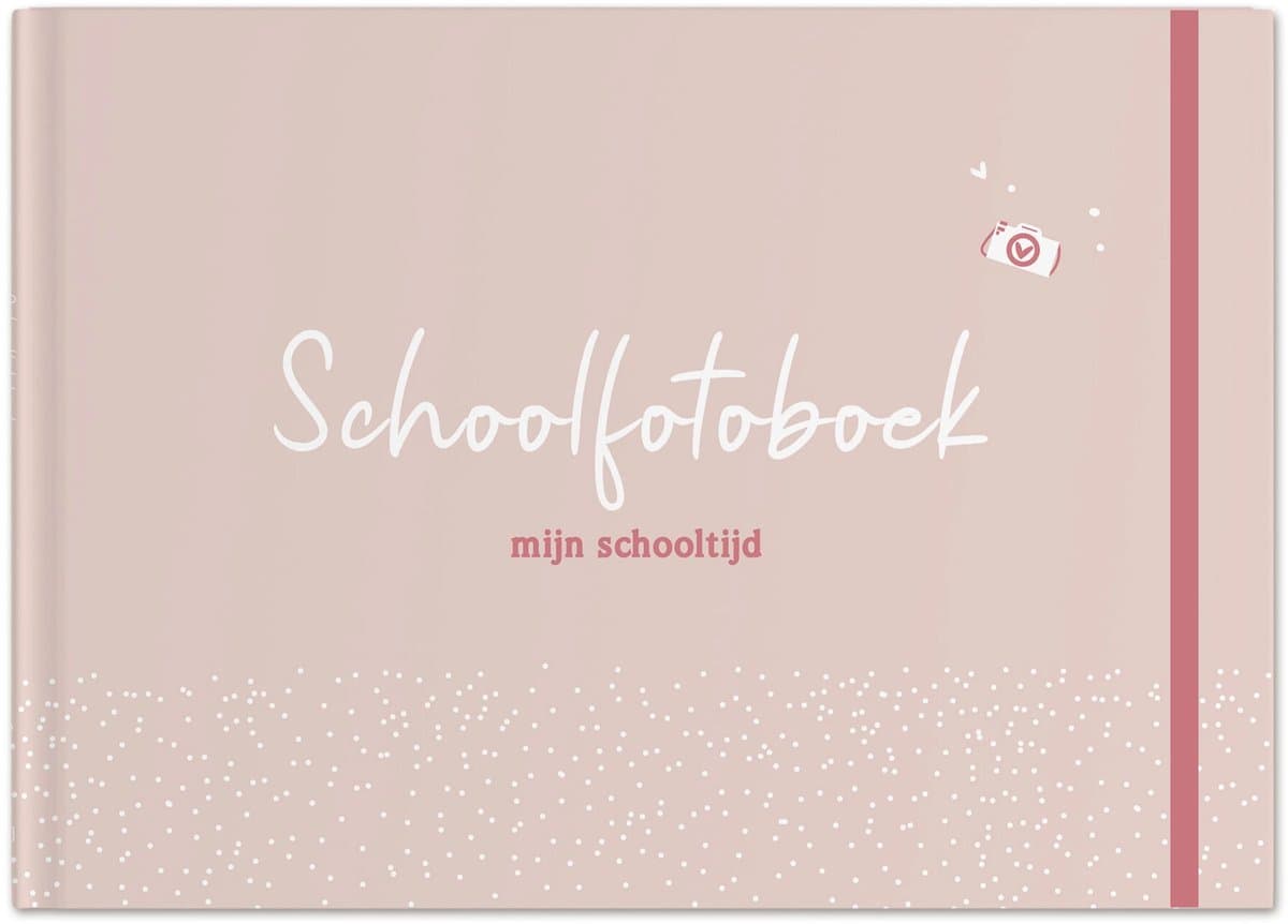 Fyllbooks - Schoolfotoboek Invulboek - Schoolfoto Album - Schooljarenboek - Roze - Geschikt voor: 12 Portret- en Klassenfoto's (EAN: 9789083542751)