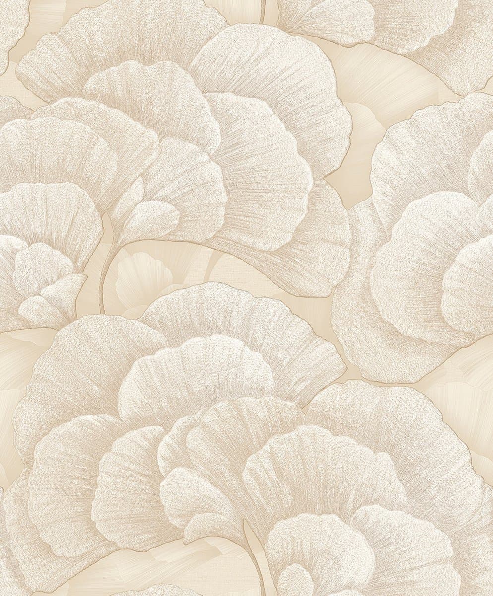 Dutch Wallcoverings - Vliesbehang - Renaissance - Blossom Beige/creme- RE521012 (EAN: 8800256701636): Een vleugje Renaissance in huis