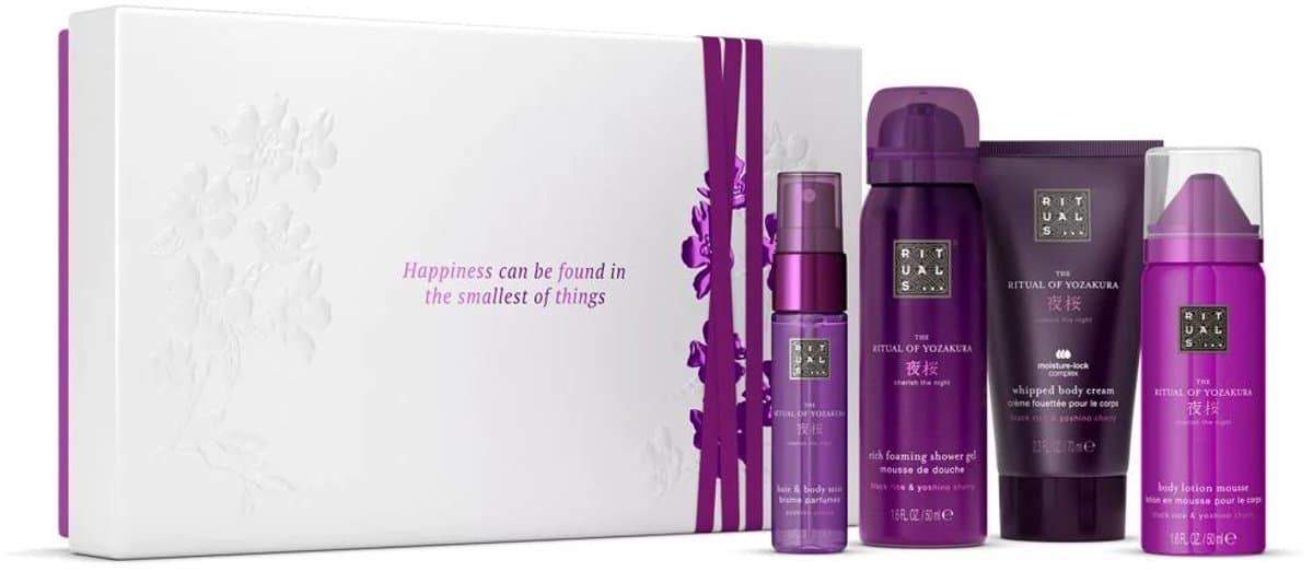 Rituals - Geschenkset voor Vrouwen - 4 Producten - Douchegel 50 ml + Bodycrème 70 ml + Bodylotion Mousse 50 ml + Mist for Hair and Body 20 ml - Giftset Vrouw - Cadeaudoos - Geschenkdoos - Doucheschuim - Shower Gel - Body Lotion - Kerstpakket (EAN:...