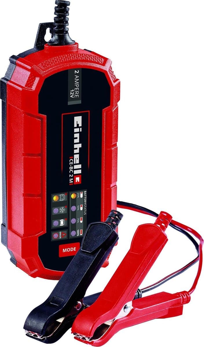 Einhell Acculader CE-BC 2 M - Laadvoltage: 12 V - Max. Laadstroom: 2 A - Accu's van min. 3 tot max. 60 Ah - Druppellaadfunctie - Geschikt voor Gel, AGM, Onderhoudsvrije loodzuur accu's (EAN: 4006825640304): Waarom ik voor deze lader koos