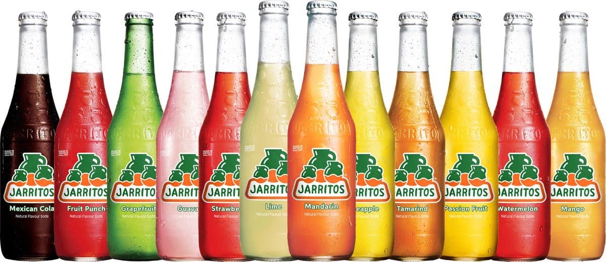 Jarritos Mixed Tray – Mexicaanse Frisdrank – 24 Glazen Flesjes – Alle Smaken – Grootverpakking (EAN: 0090478008530): Een doos vol vrolijkheid voor in je interieur