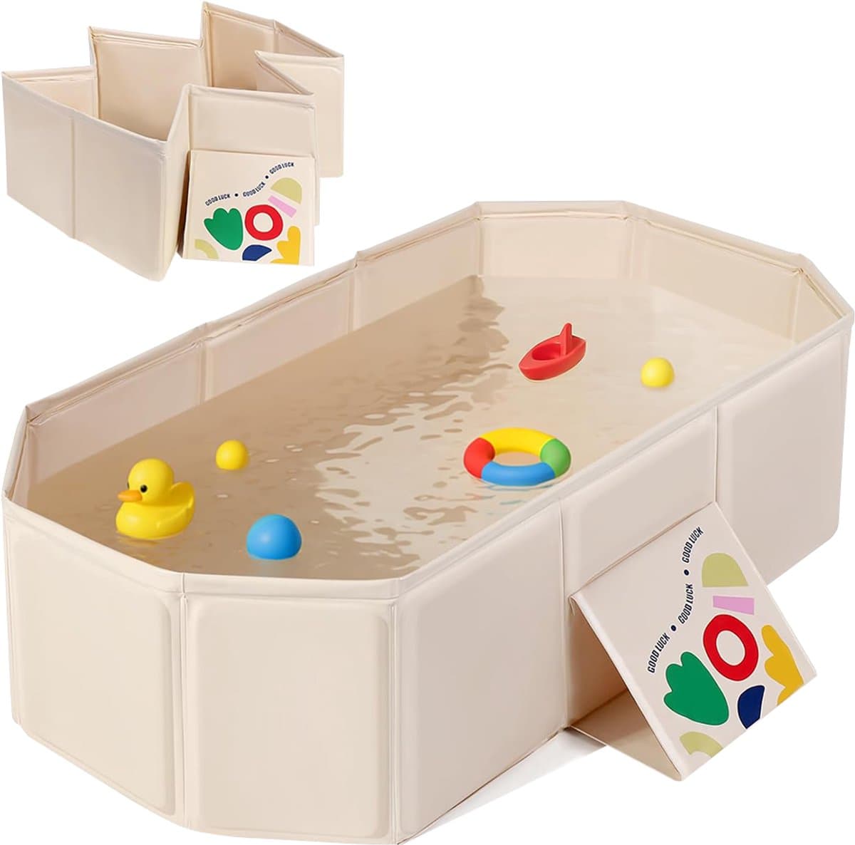 BimbelBoo® Opvouwbaar Baby Bad - 75 x 45 x 25cm - Tot 2 jaar - Beige (EAN: 8721082553803): 👂 Wat de community erover zegt