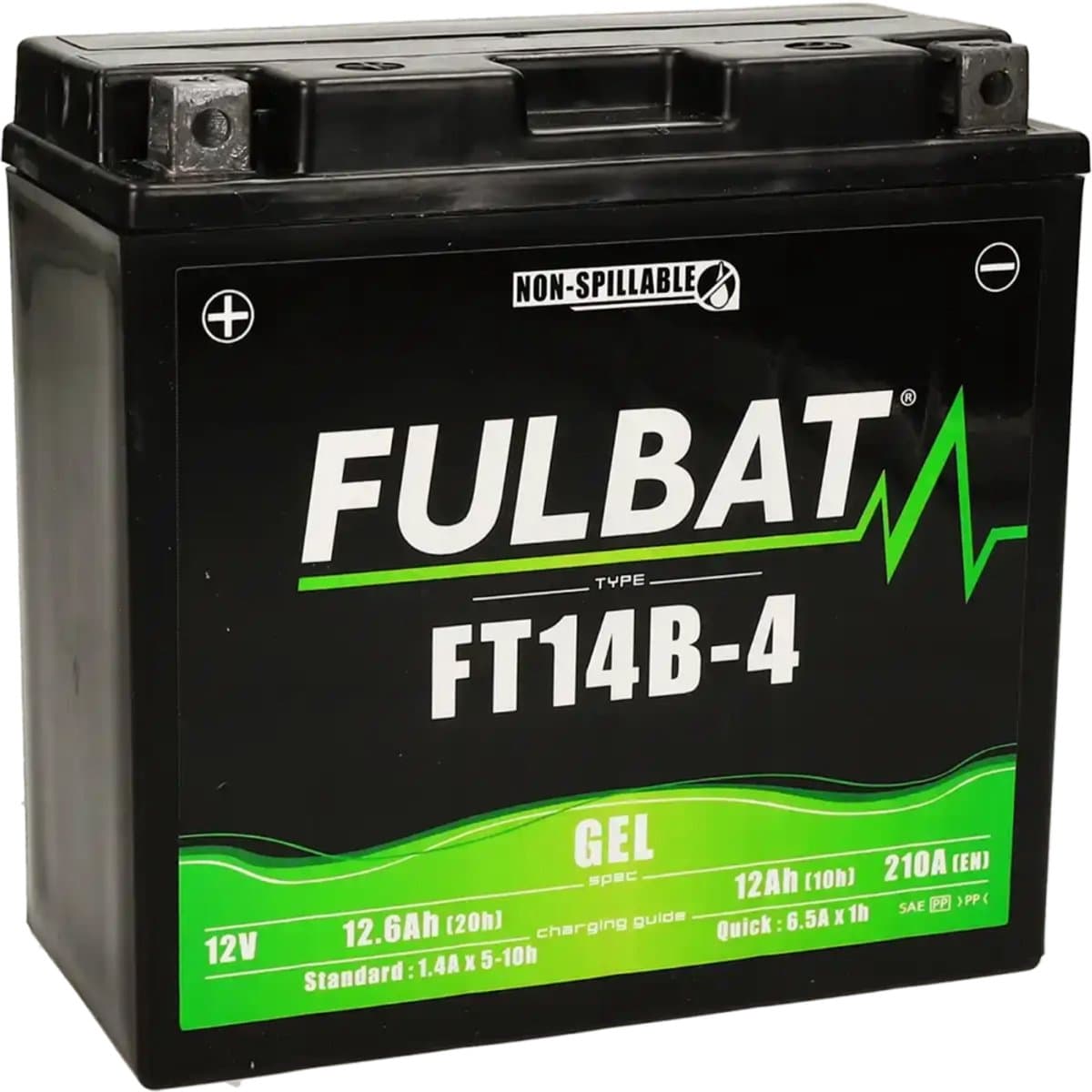 Fulbat YT14B-4 Motor Accu 12V 12Ah – Gel SLA Accu | Onderhoudsvrij (EAN: 3564095506443)