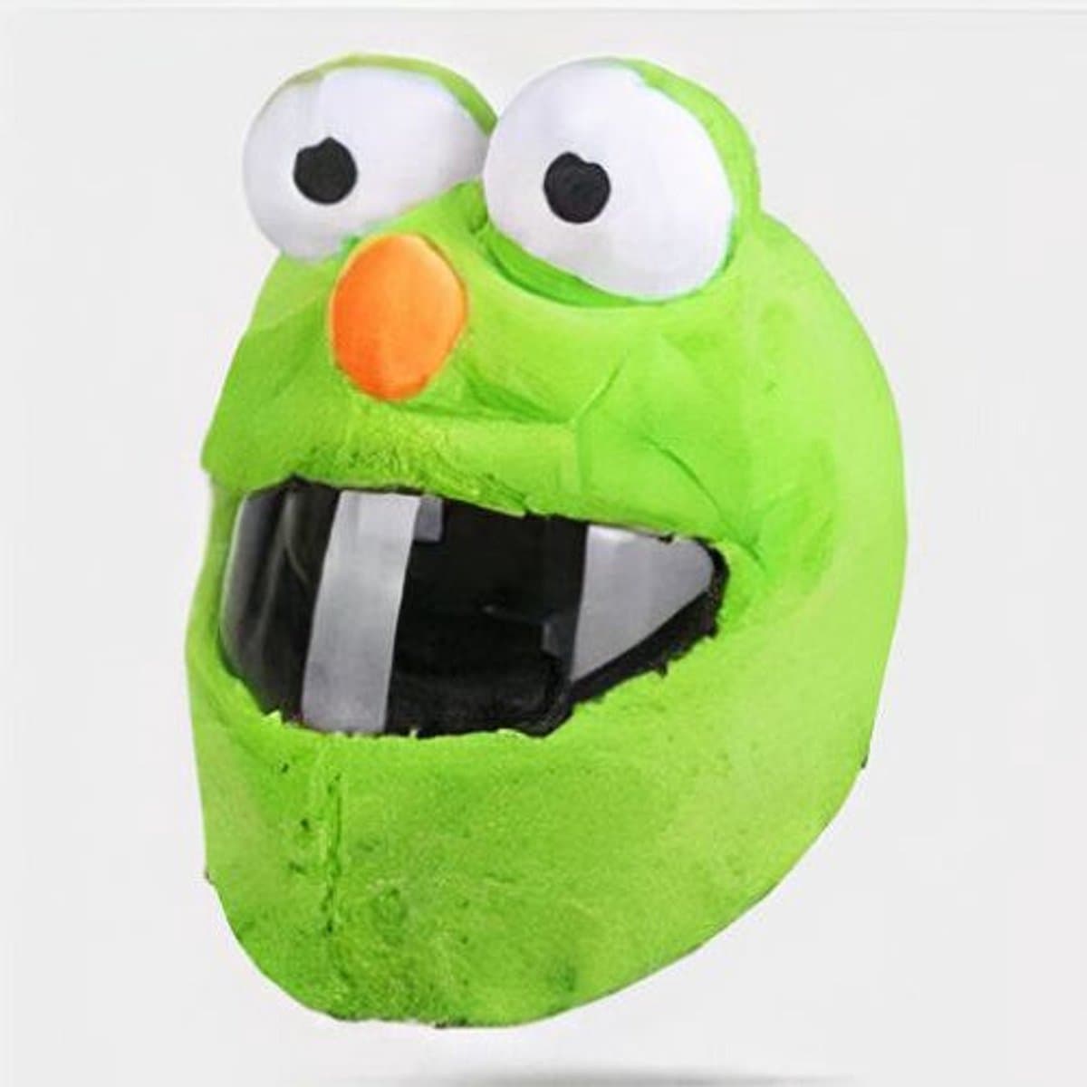 Helmhoes Lichtgroen Elmo – Grappige Pluche Cover – Motor/Fiets/Scooter – Universeel Accessoire (EAN: 8785308799024): Eén klein accent, groot effect