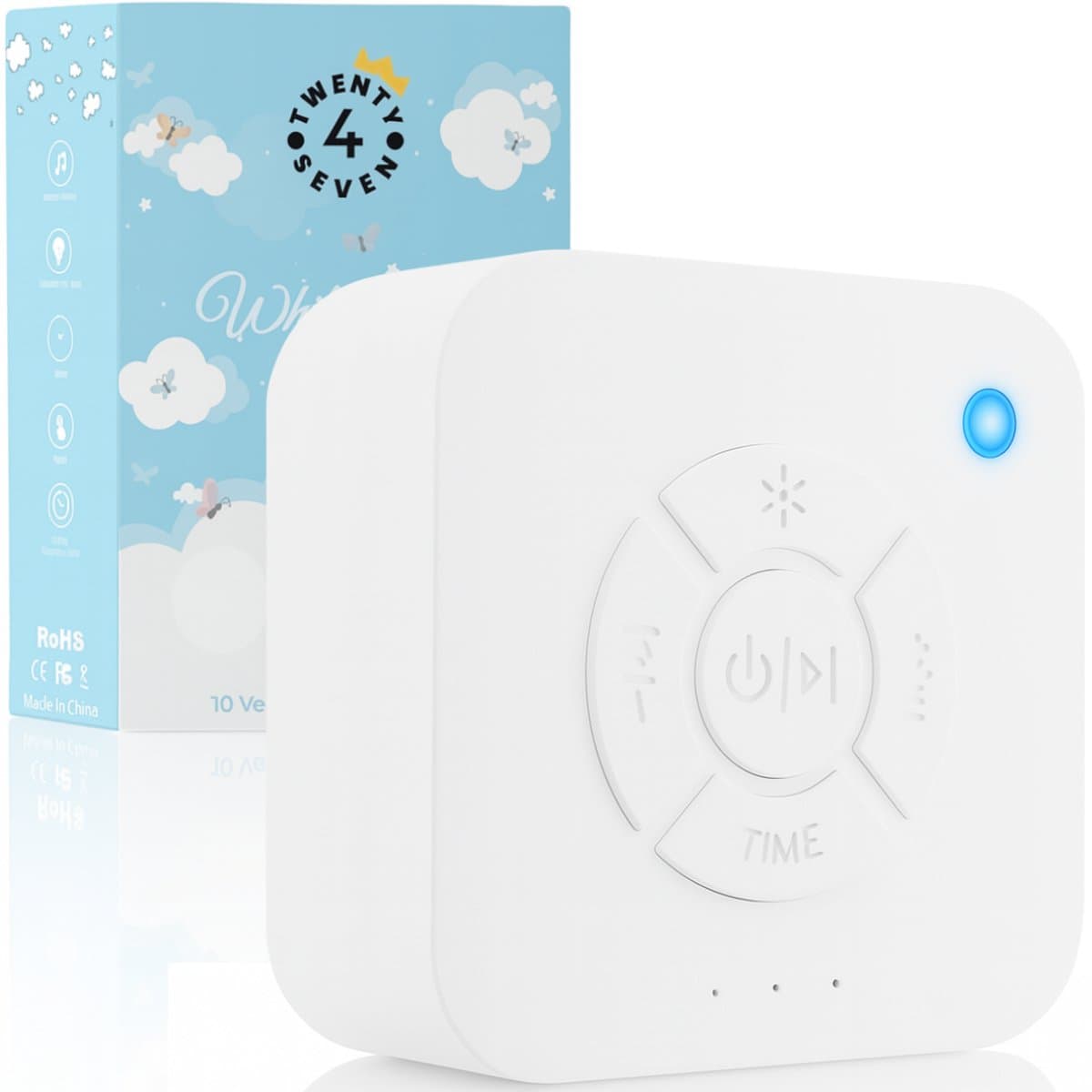 Twenty4seven® White Noise Machine - Witte Ruis Muziekdoosje - Slaaptrainer - Slaaphulp Voor Baby & Kinderen (EAN: 8721042450500)