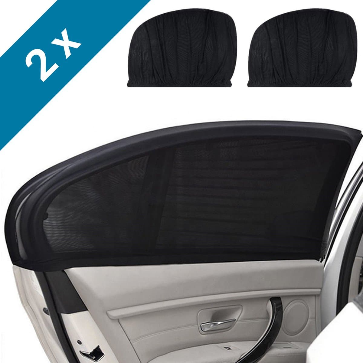 ALFA LIFESTYLE® Luxe zonneschermen auto - SHADE PRO V1 - UV protectie bescherming - 2 stuks (EAN: 5430001812008)