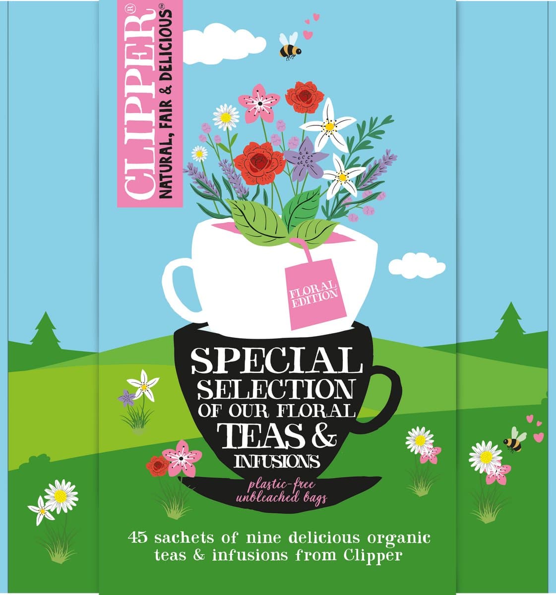 Clipper Thee Cadeaupakket - Biologische Kruidenthee - Floral Giftbox met 9 heerlijke smaken (EAN: 8711812411831)
