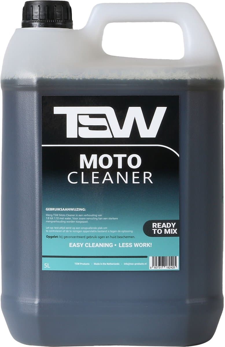 TSW Moto Cleaner - motorfiets reiniger - 5L - ready to mix - professioneel gebruik (EAN: 9507317182425)