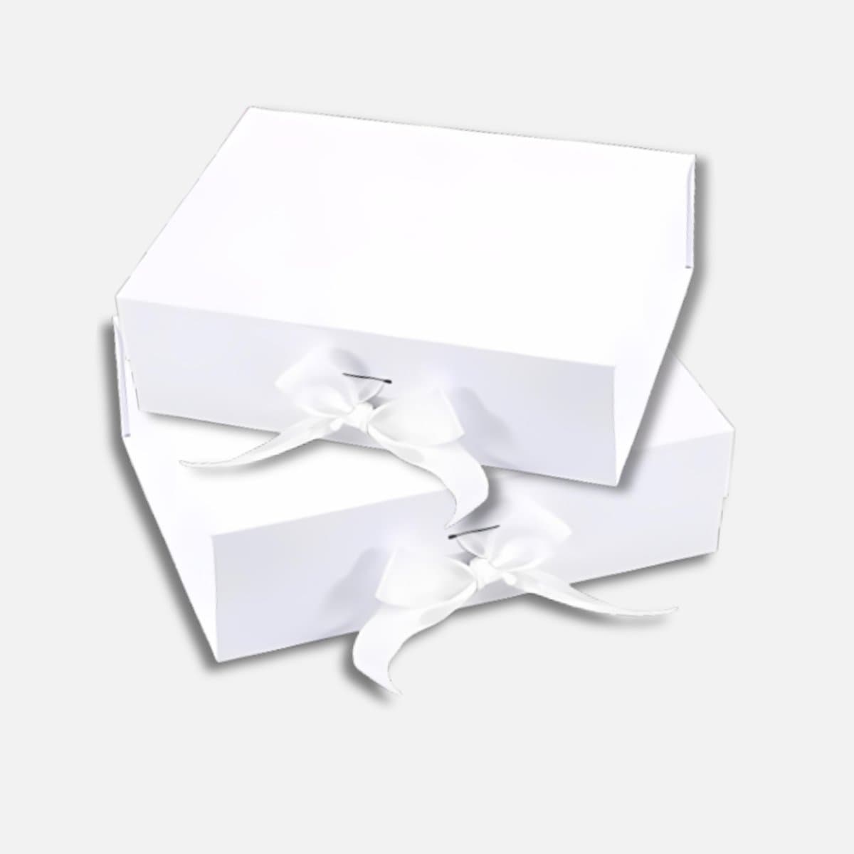 Cadeaudoos - 2 Stuks - Wit - Magneetdoos - Wit Lint - Geschenkdoos met Deksel - Giftbox Leeg - Valentijn (EAN: 8720985702073)