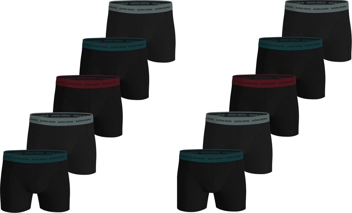 Björn Borg - Premium - 10-Pack - Boxershorts - Heren - Onderbroeken - Smalle Band - Zwart - Maat M (EAN: 6916447937530): Waarom ik dit product zo leuk vind
