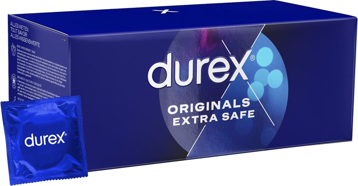 Durex Condooms - Extra Safe - 144st - Voor extra veilig plezier - Grootverpakking (EAN: 5410036306734)