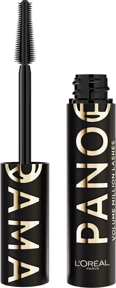 L'Oréal Paris Panorama All Night Black Mascara - Voor lengte, separatie en volume - Flexibele en langhoudende formule geschikt voor gevoelige ogen - Zwart - 10ml (EAN: 0000030189010): De belofte Volume en lengte voor een open blik