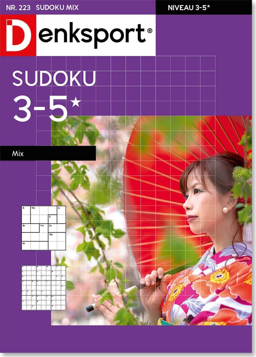 Denksport Puzzelboek Sudoku 3-5* mix, editie 223