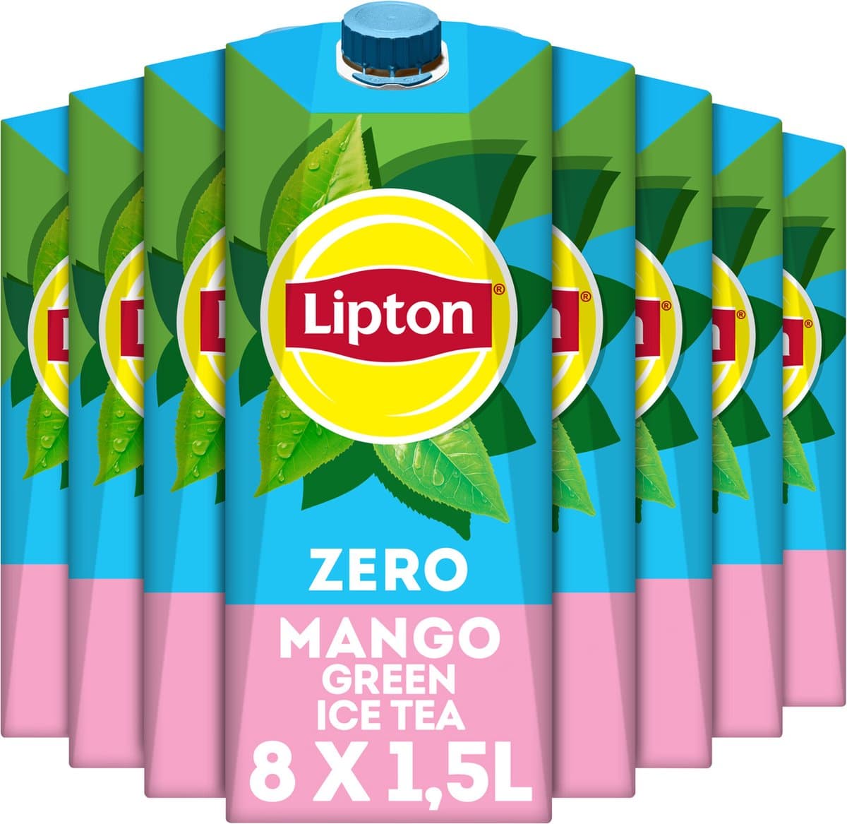 Lipton Ice Tea Green - Mango Zero - 8 x 1,5 L - Voordeelverpakking (EAN: 8711327632714)