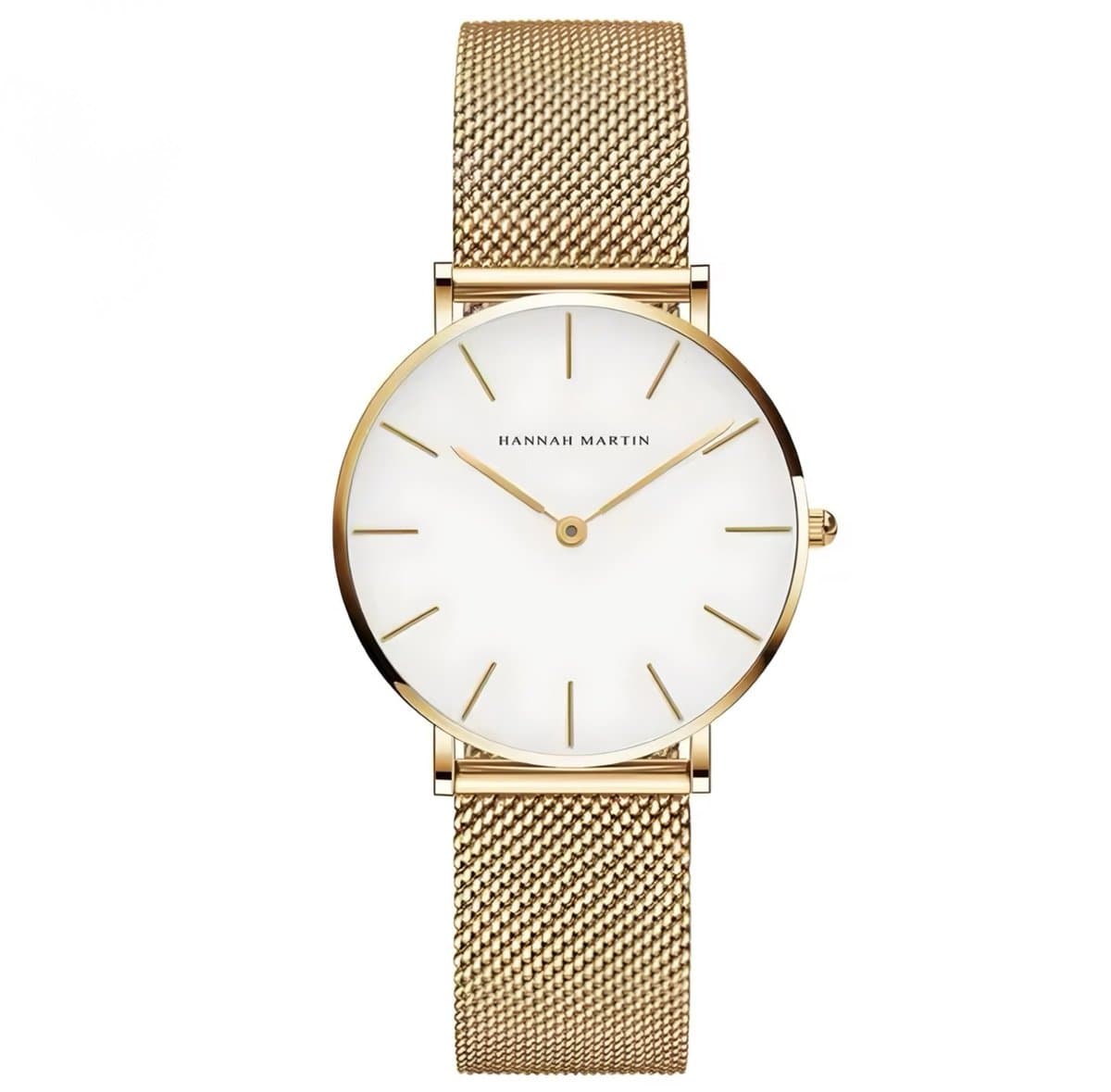 Hannah Martin Elegante Horloge | Goudkleurig | Witte Wijzerplaat | Borasi | Dames Horloges | Vrouwen Horloges | Best Verkochte Horloges | Leuke Cadeau | Cadeau Voor Haar | (EAN: 8721098980389)