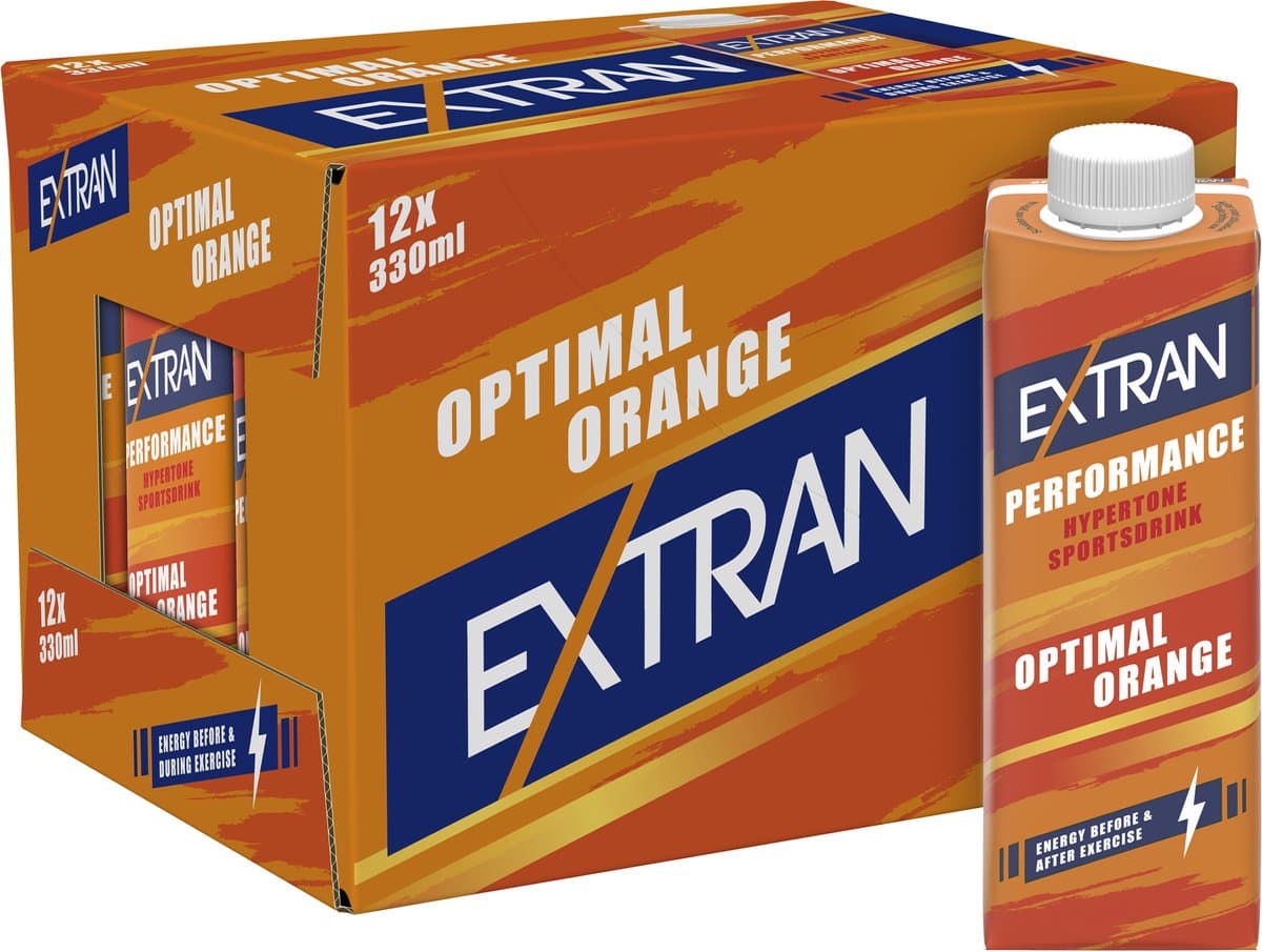 Extran- Sportdrank- Optimal - Orange - 12 x 0,33l (EAN: 8720157402954)