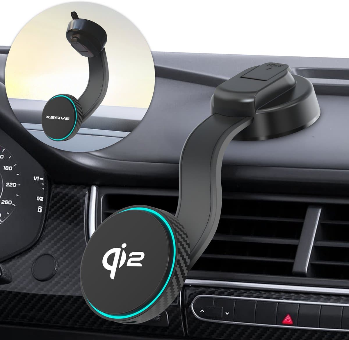 Xssive Telefoonhouder Auto Zuignap - Dashboard of Voorruit - Geschikt voor MagSafe Autohouder Oplader - Qi2 15W Draadloze Snellader - GSM Houder Auto Telefoonhouder - Magneet (EAN: 8719288949377): Waarom ik deze houder uitprobeerde
