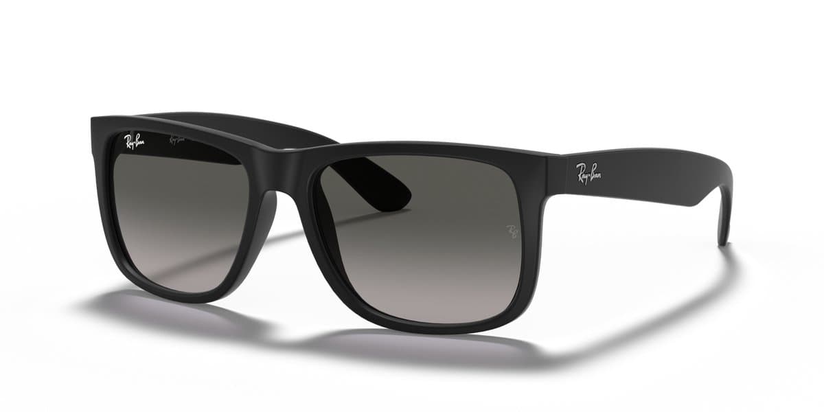 Ray-Ban RB4165 601/8G Justin - 54mm (EAN: 0805289526575): 📐 De vorm – een moderne Wayfarer met een knipoog