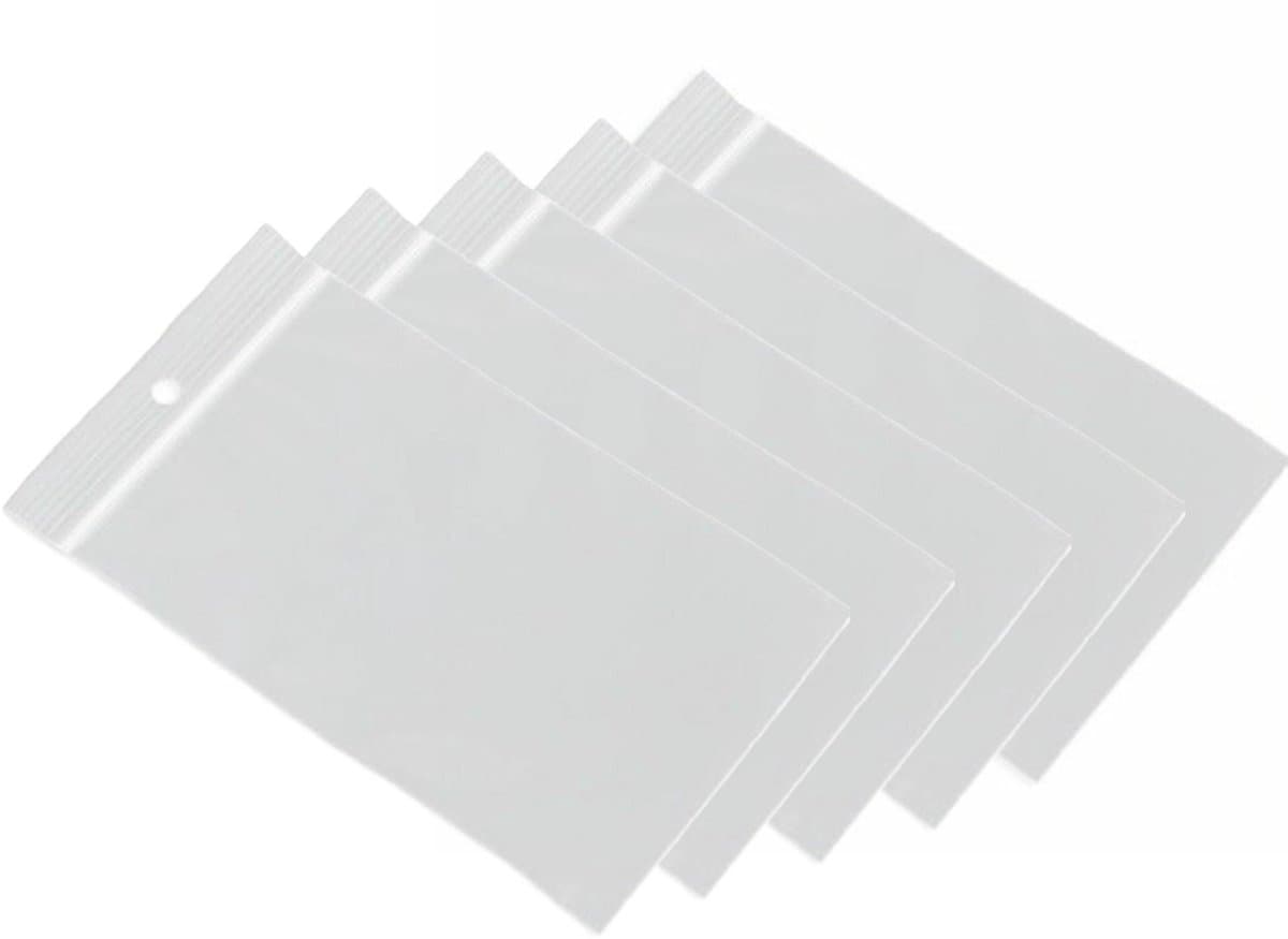 Gripzakjes - 100x st - transparant - 40 x 60 mm/4 x 6 cm - verpakkingszakjes- Luchtdicht - gripsluiting/druksluiting - hersluitbaar (EAN: 8720276067973)