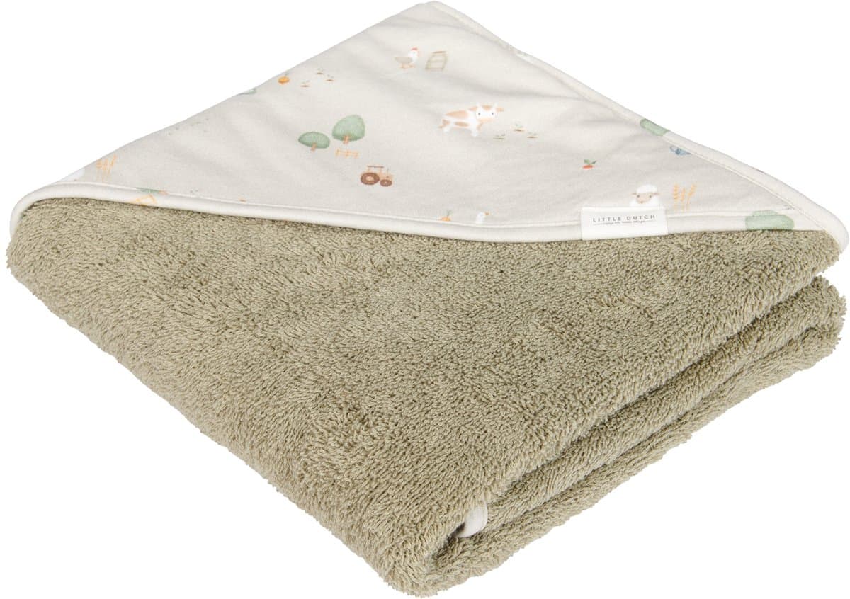 Badcape - 75 x75 - Groen - Little Farm (EAN: 8720847023766)