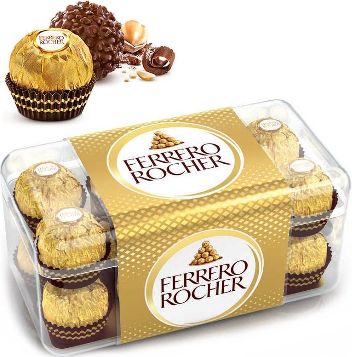 Ferrero Rocher GOLD Edition - 16 stuks - 200 gram kerst kerstchocolade (EAN: 3017621821669)