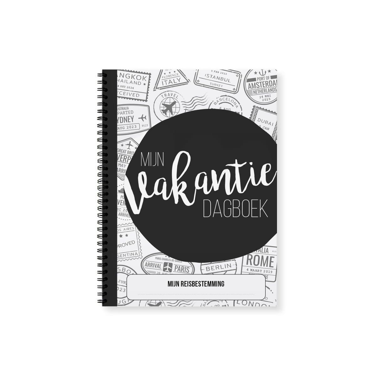 Vakantiedagboek | Reisdagboek | A5 | zwartwit | Studio Mamengo (EAN: 8785278211144)