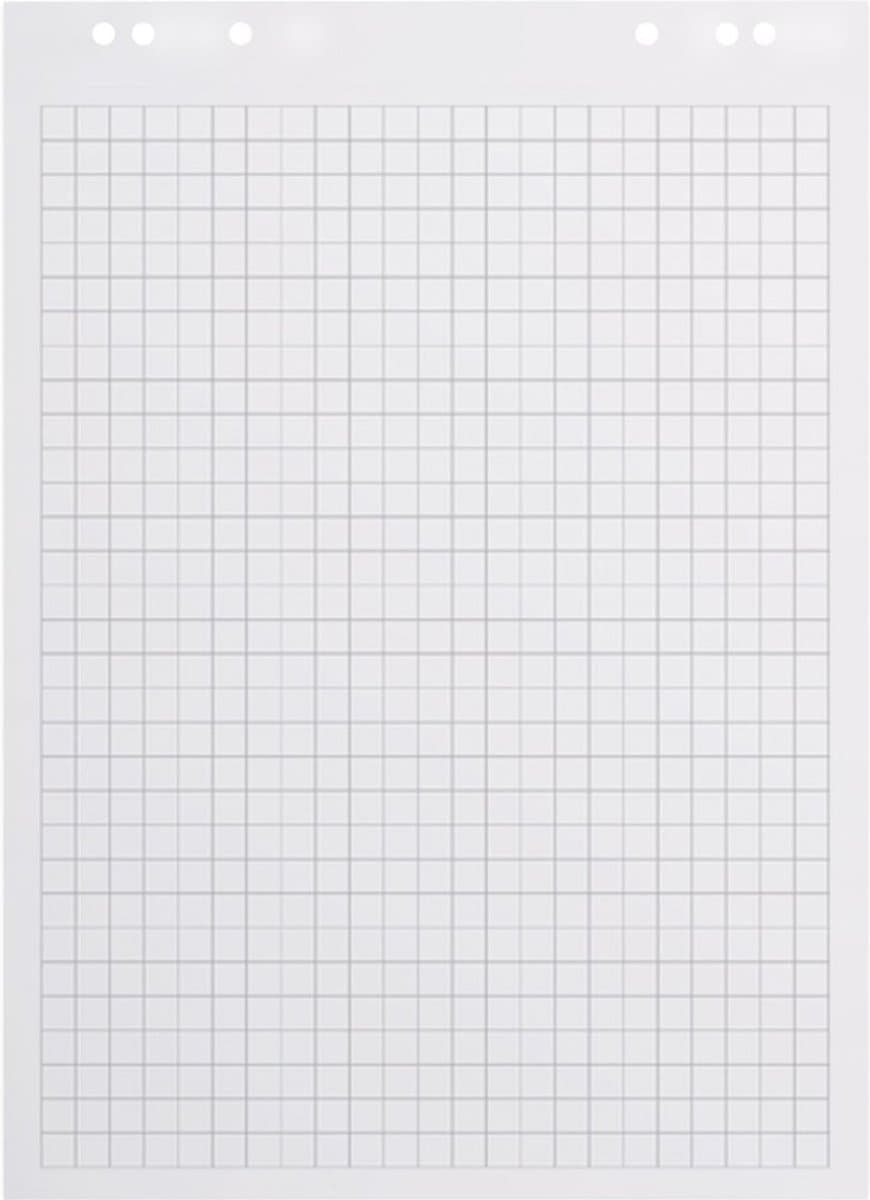 BRASQ Flipoverpapier - 65x98cm - Blanco/Ruit - 80 gram - flipover vellen - 50 vellen - Blanco vellen (EAN: 8720618993304): **Waarom dit papier de moeite waard is**