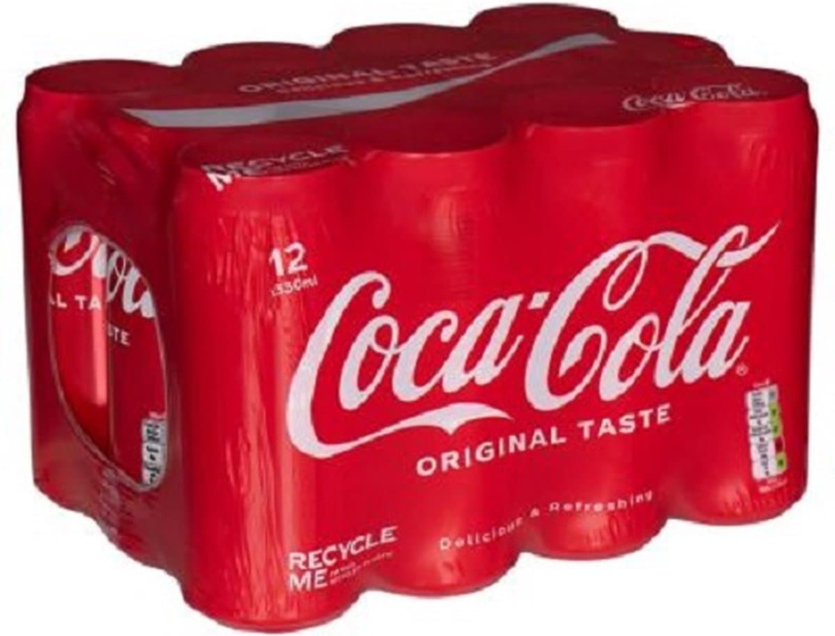 Coca-Cola Cola regular 24 blikjes à 15 cl (EAN: 5000112658835): 📦 Wat zit er in de doos