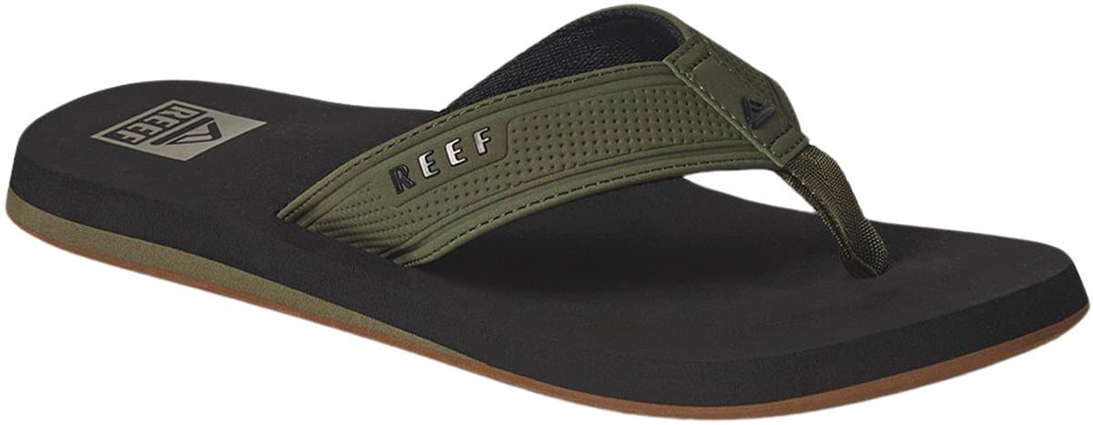Reef The Layback black/Olive Heren Slippers - Zwart/Olijfgroen - Maat 43 (EAN: 0196985364876)