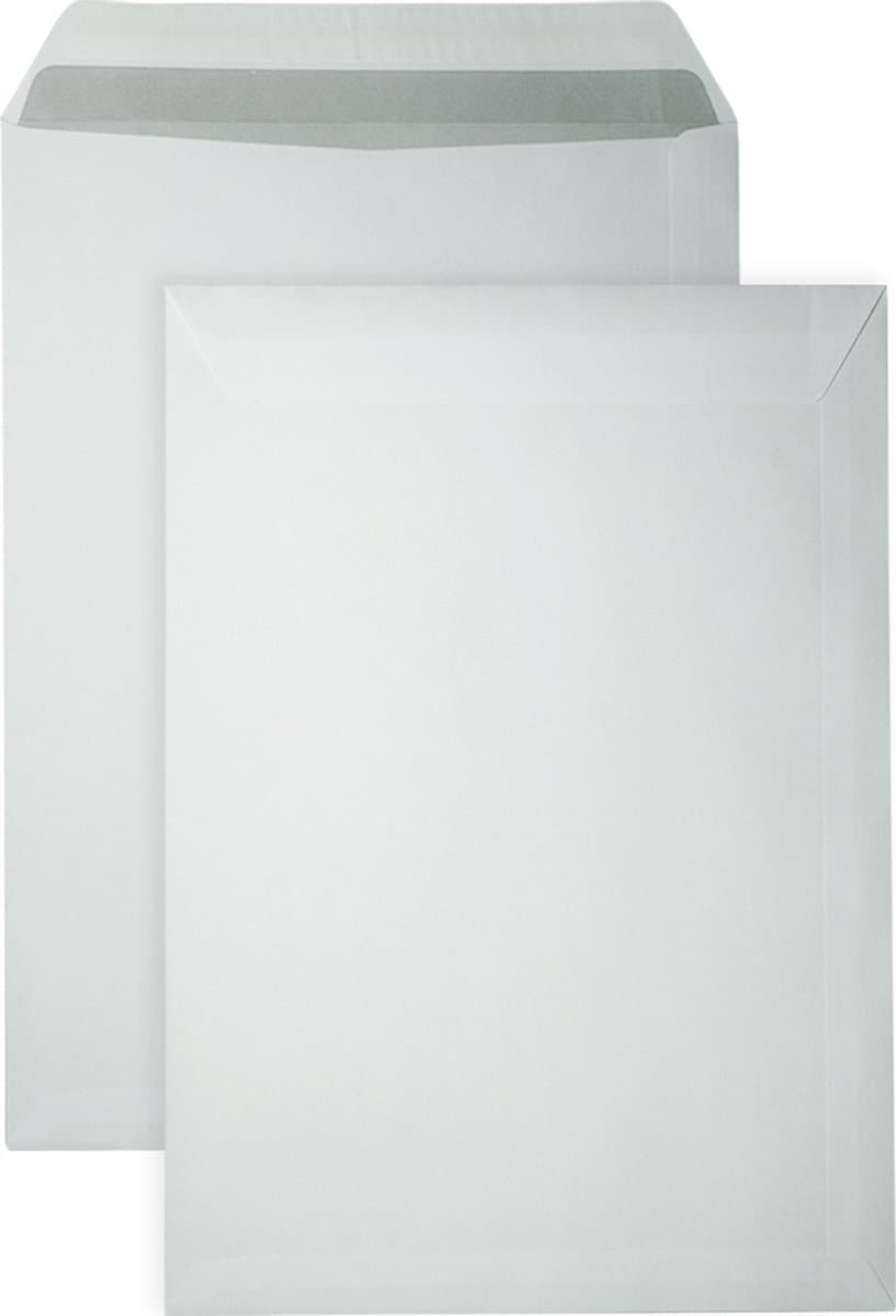 C4 Enveloppen A4 formaat wit - 229 x 324 MM - 50 stuks - Zelfklevend met plakstrip - 120 Gram - DULA (EAN: 8720598110005)