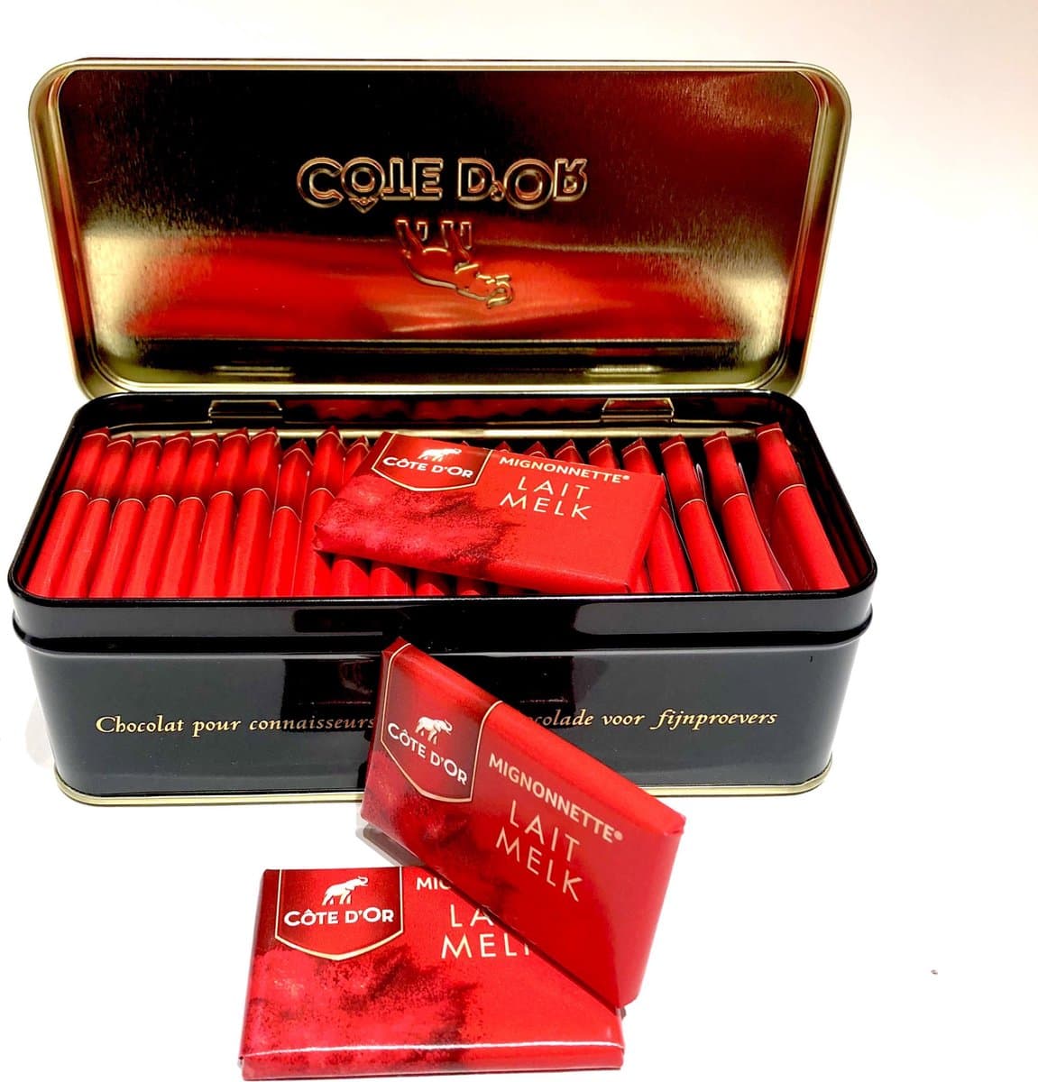 Côte d'or Mignonnette Melk - Belgische Chocolade - 24 stuks - 240 gram (EAN: 5425038440188): Eerste indruk de doos maakt het al bijzonder