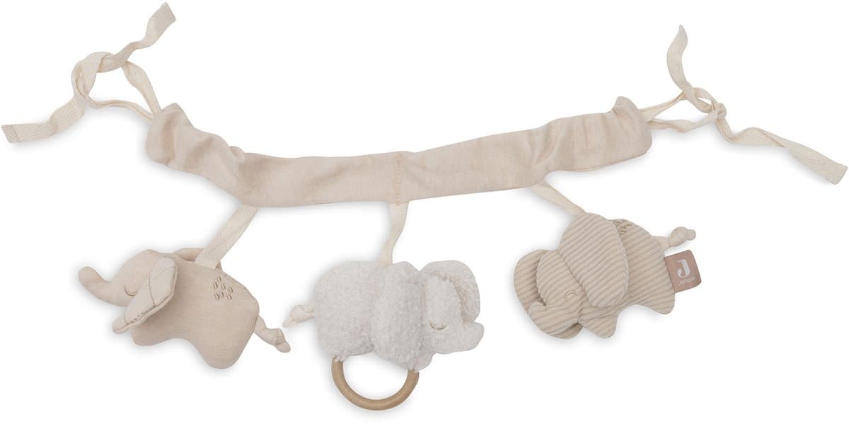 Jollein Wagenspanner - Kinderwagen Speelgoed - Elephant Tales (EAN: 8717329401198): Een speelgoed dat echte liefde levert