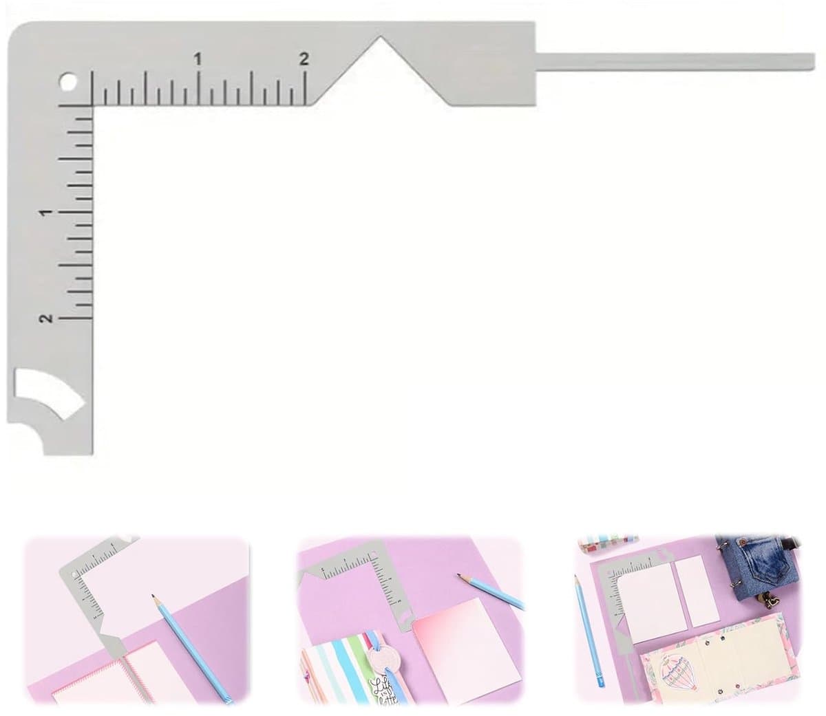 5-in-1 Boekbindgereedschap - Handmatig Kunsthandwerk - 1 stuk - Roestvrij staal - 19,6 cm (EAN: 9509543248692)