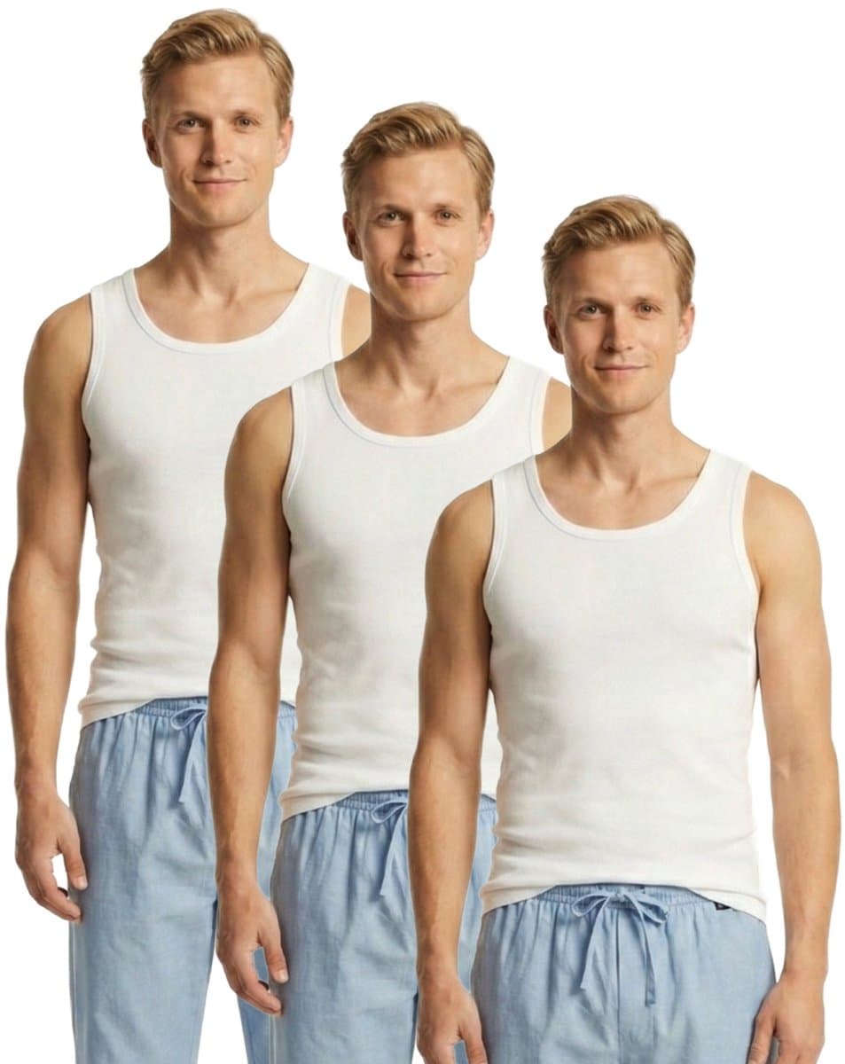 DANISH ENDURANCE Heren Tank Top - 100% Biologisch Katoen - 3-Pack - Maat XXL (EAN: 5713205044650)