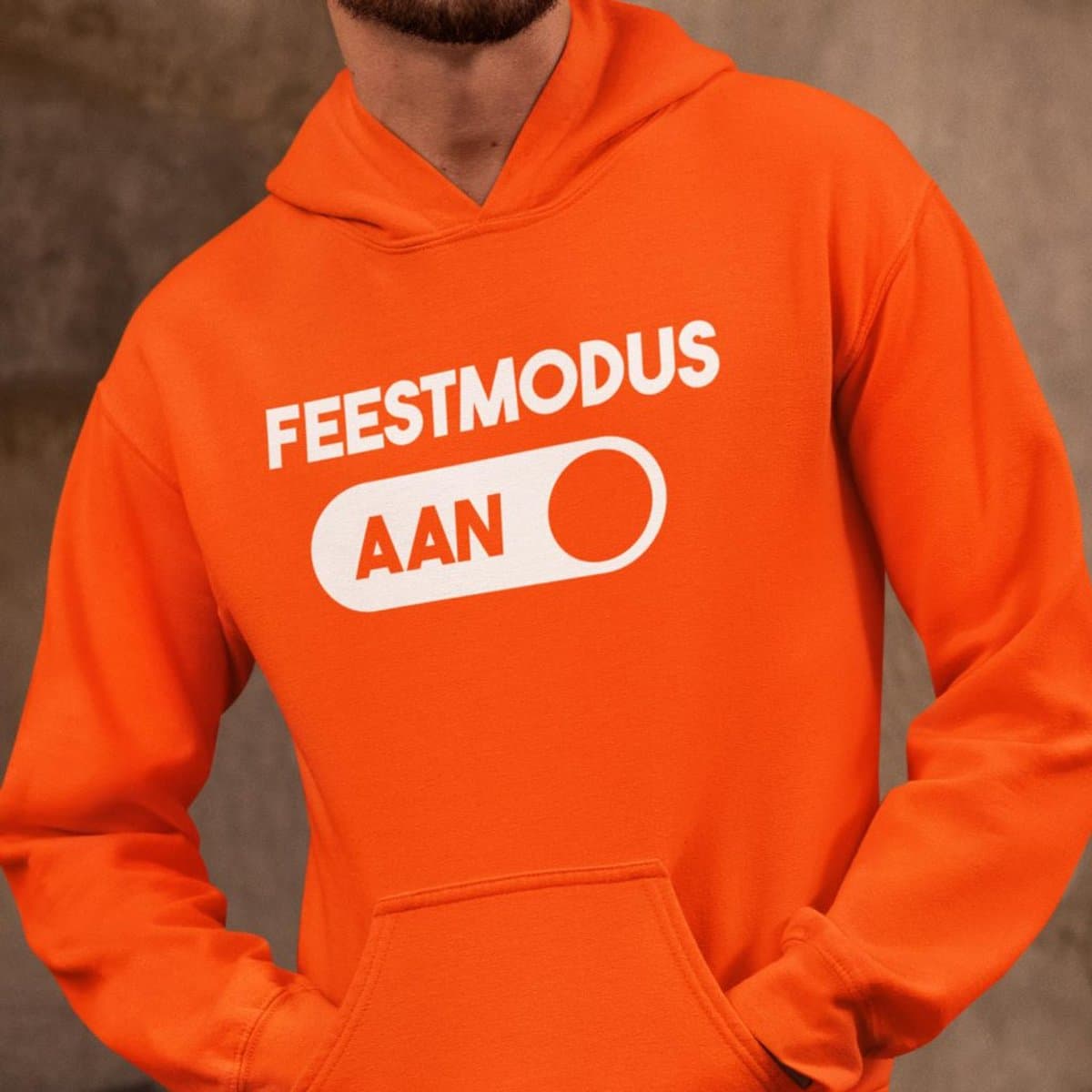 Oranje EK WK Koningsdag Hoodie Feestmodus: AAN L (EAN: 8720577085195)
