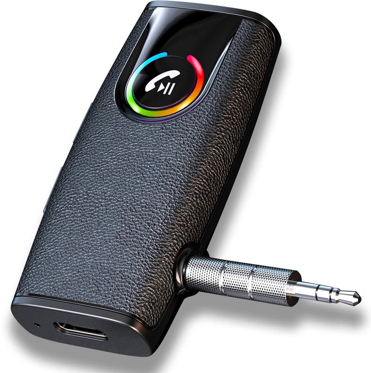 Blue Bron CB 5.3 - 3.5 mm AUX Bluetooth Aux Ontvanger en Auto Audio Receiver, Krachtige 5.3 Bluetooth Auto Aux Adapter; Muziek Streamen naar de Autoradio, Koptelefoon of Versterker, of Handsfree Bellen met deze Bleutooth Auto Carkit (EAN: 87208920...