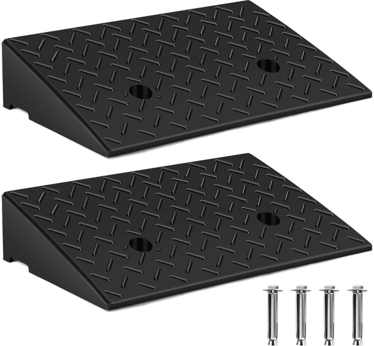 Oprijplaten stoeprand oprijhulp set van 2 stuks - Oprijblok voor Opstaande Rand - Rubber oprijplaat antislip - 49 x 30 x 11cm - Belastbaar tot 10 Ton (EAN: 9121321642463): Waarom ik deze set heb uitgeprobeerd